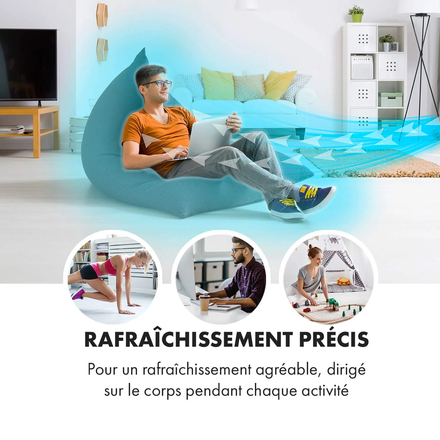Klarstein Rafraîchisseur d'Air 4 en 1 105 W 4 L Ioniseur