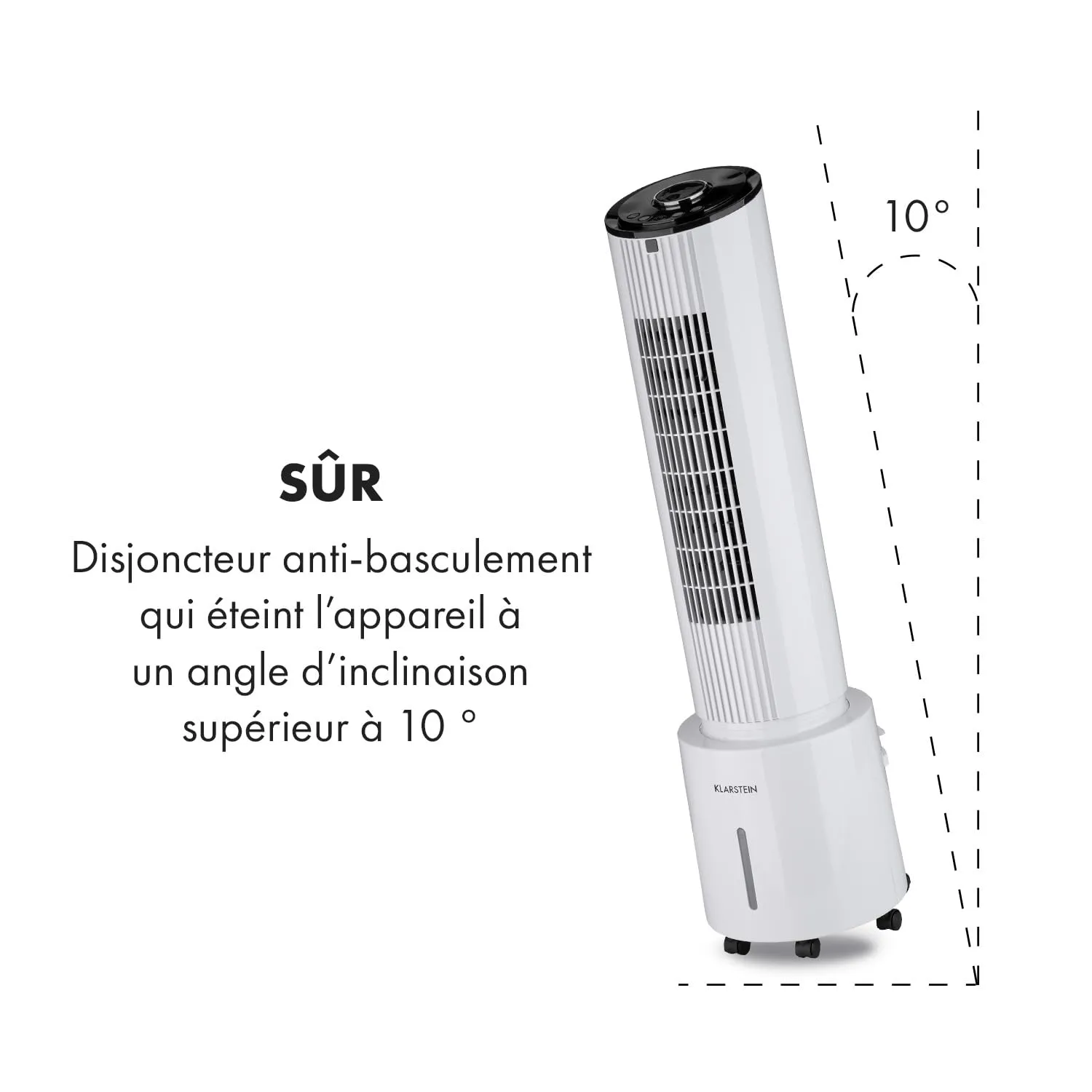 Klarstein rafraîchisseur d'air 4 en 1 4 L 45 W