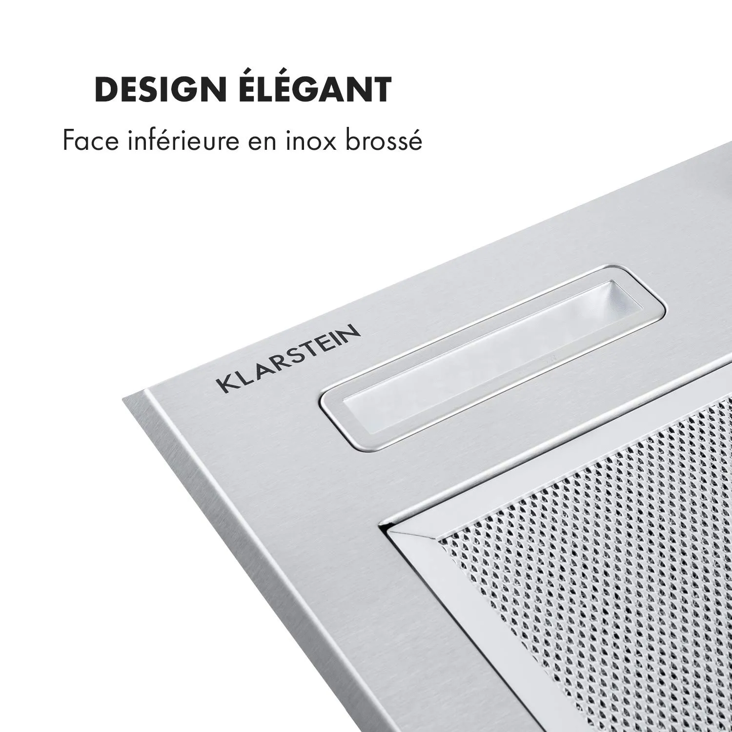 Klarstein Simplica 52 hotte encastrable 52 cm inox