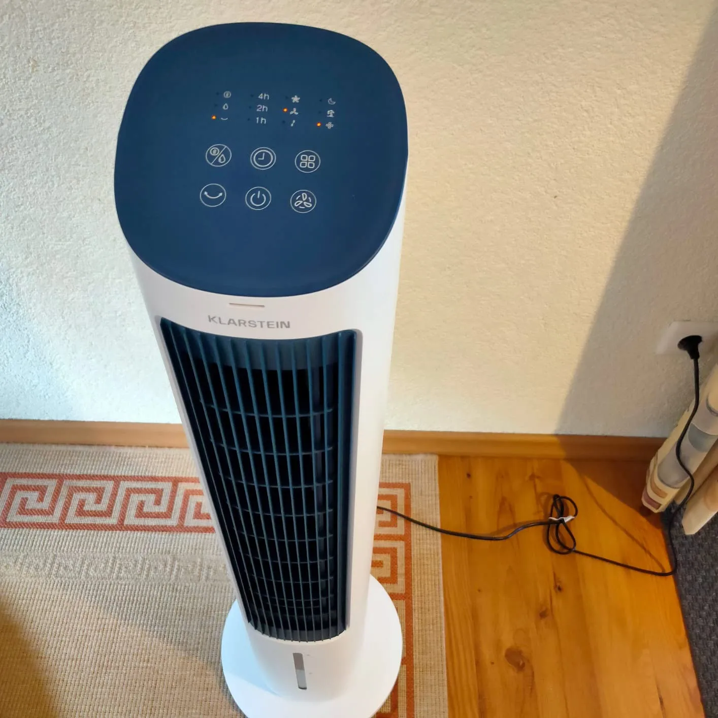 Klarstein rafraîchisseur air mobile 5-en-1 50W 360 m3/h noir