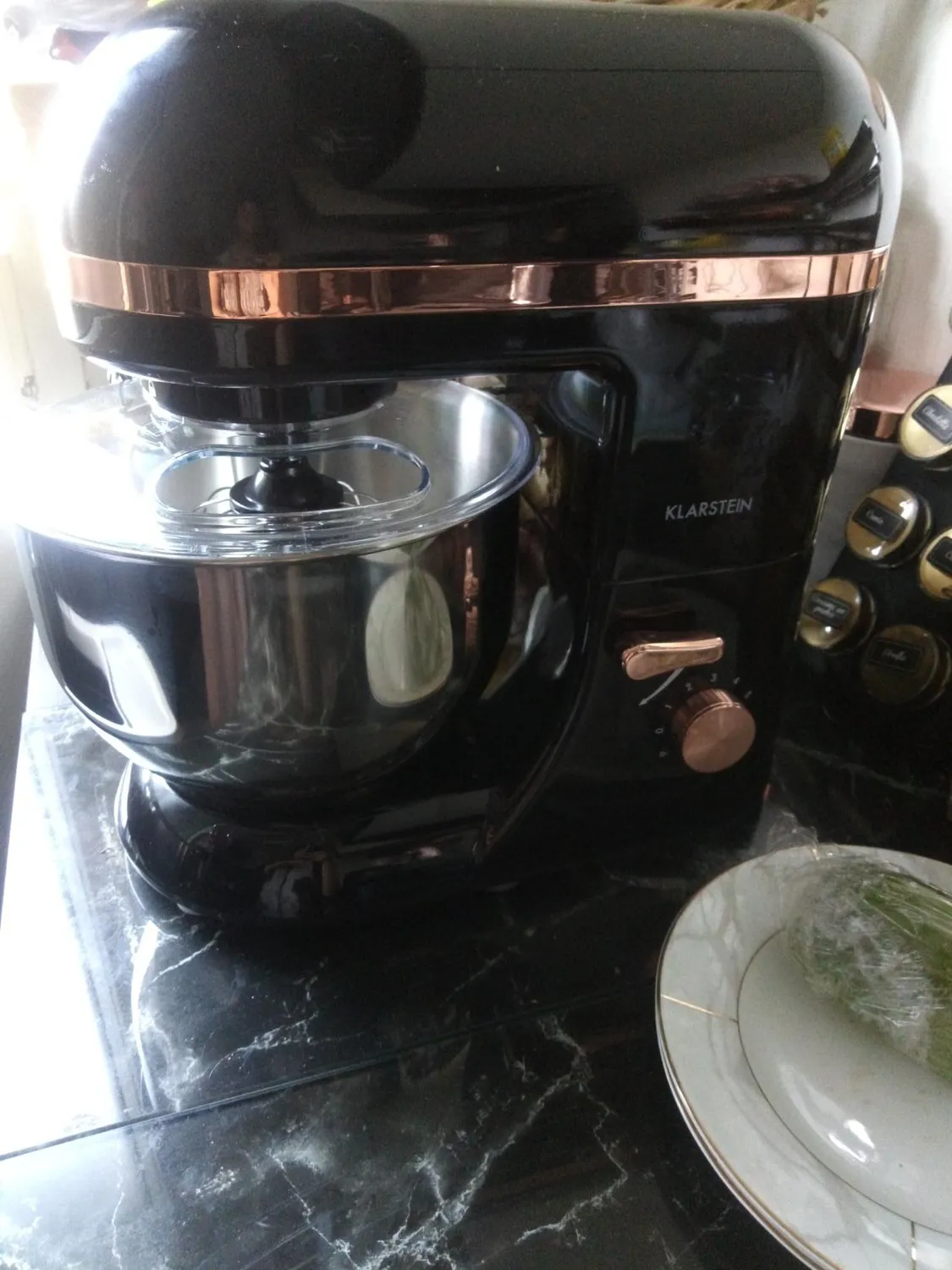 Klarstein Bella Elegance robot pâtissier 5L blanc crème