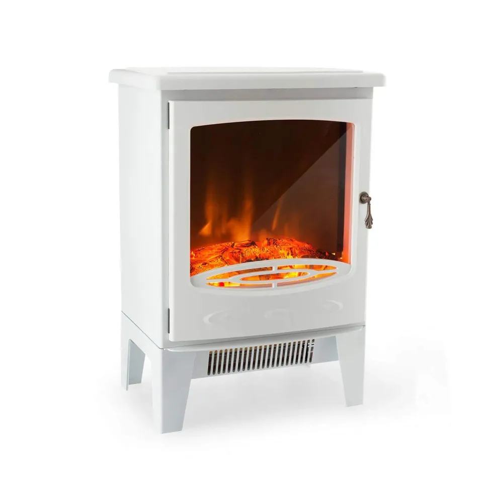 Klarstein Meran cheminée électrique blanche 1850W flamme