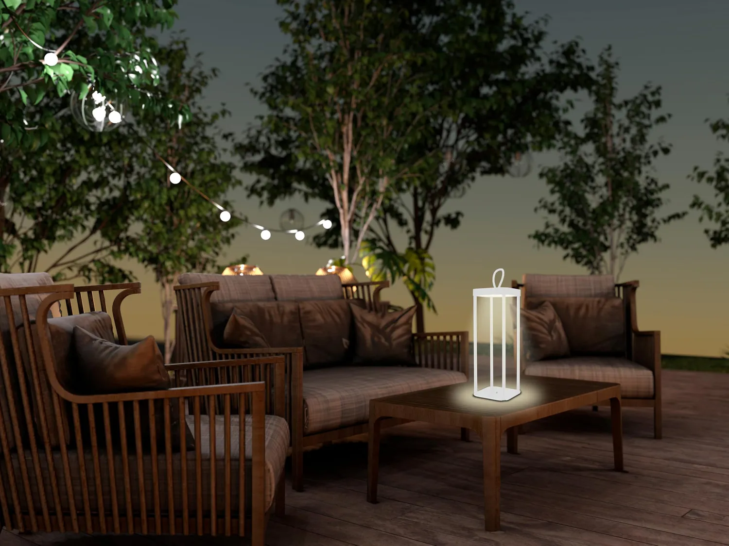 Beper P207ILI101 lanterne LED blanc 25 LED lumière chaude IP44