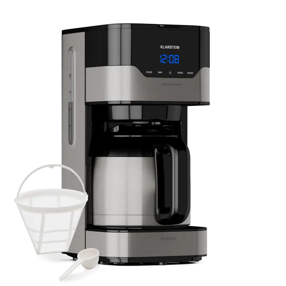 Klarstein cafetière filtre 1,2 L argent 800 W programmable