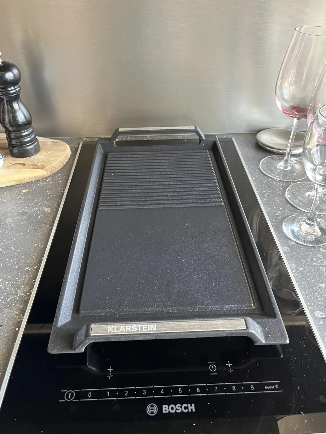 Klarstein Delicatessa plaque grill induction 43,5 x 23 cm antiadhésive