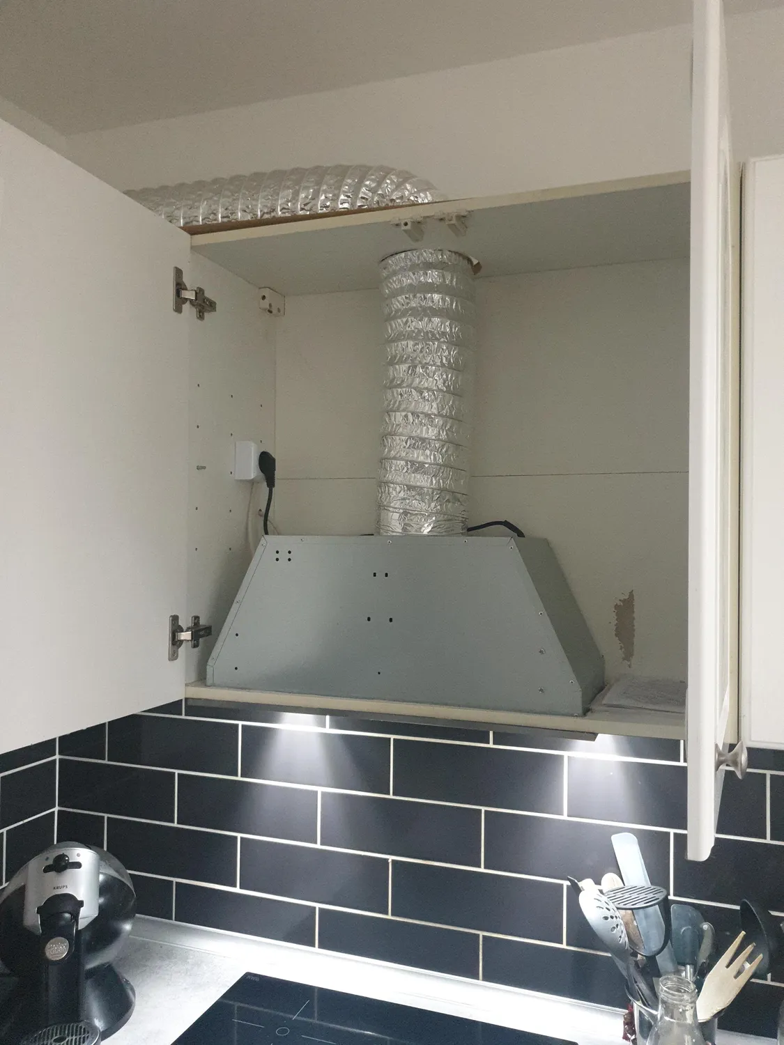 Klarstein Down Under Hotte Encastrable 60cm 590m3/h Inox