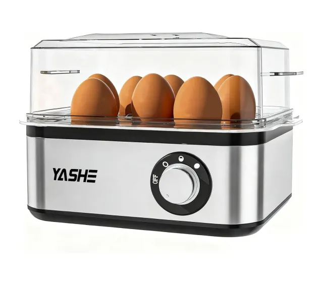 YASHE Cuiseur Œufs 8 Œufs Inox Pochage 4 Places
