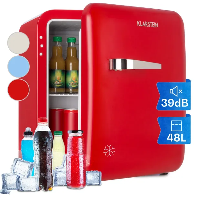 Klarstein Audrey Mini réfrigérateur 48 L rouge rétro