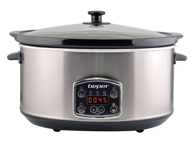 Beper BC.510 mijoteuse électrique 4,5 L noir acier