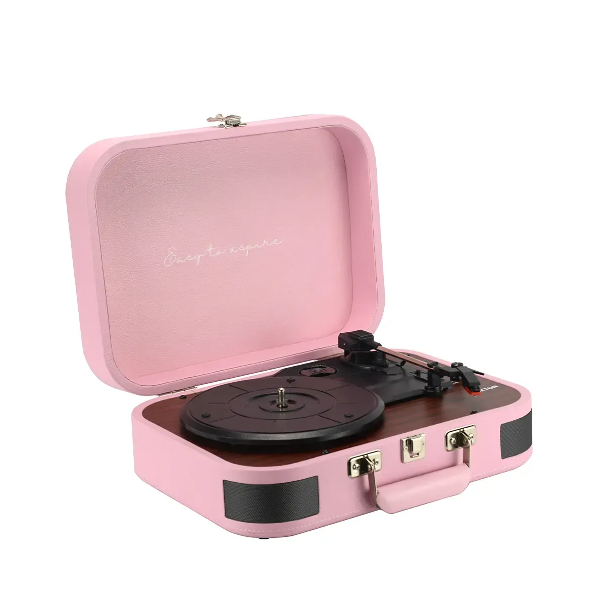 Prixton VC600 platine vinyle rose avec enceintes