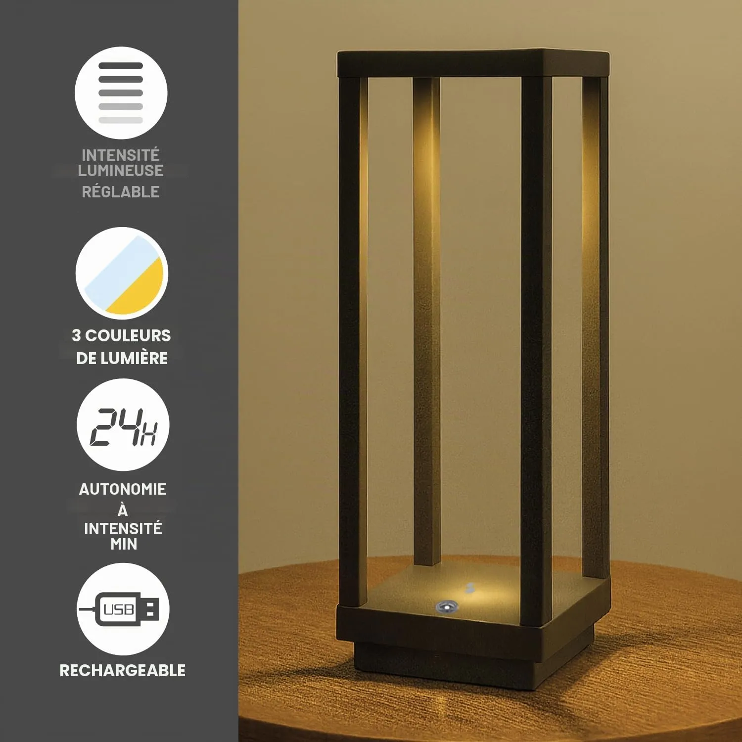 Beper Lanterne LED Rechargeable USB IP44 24h