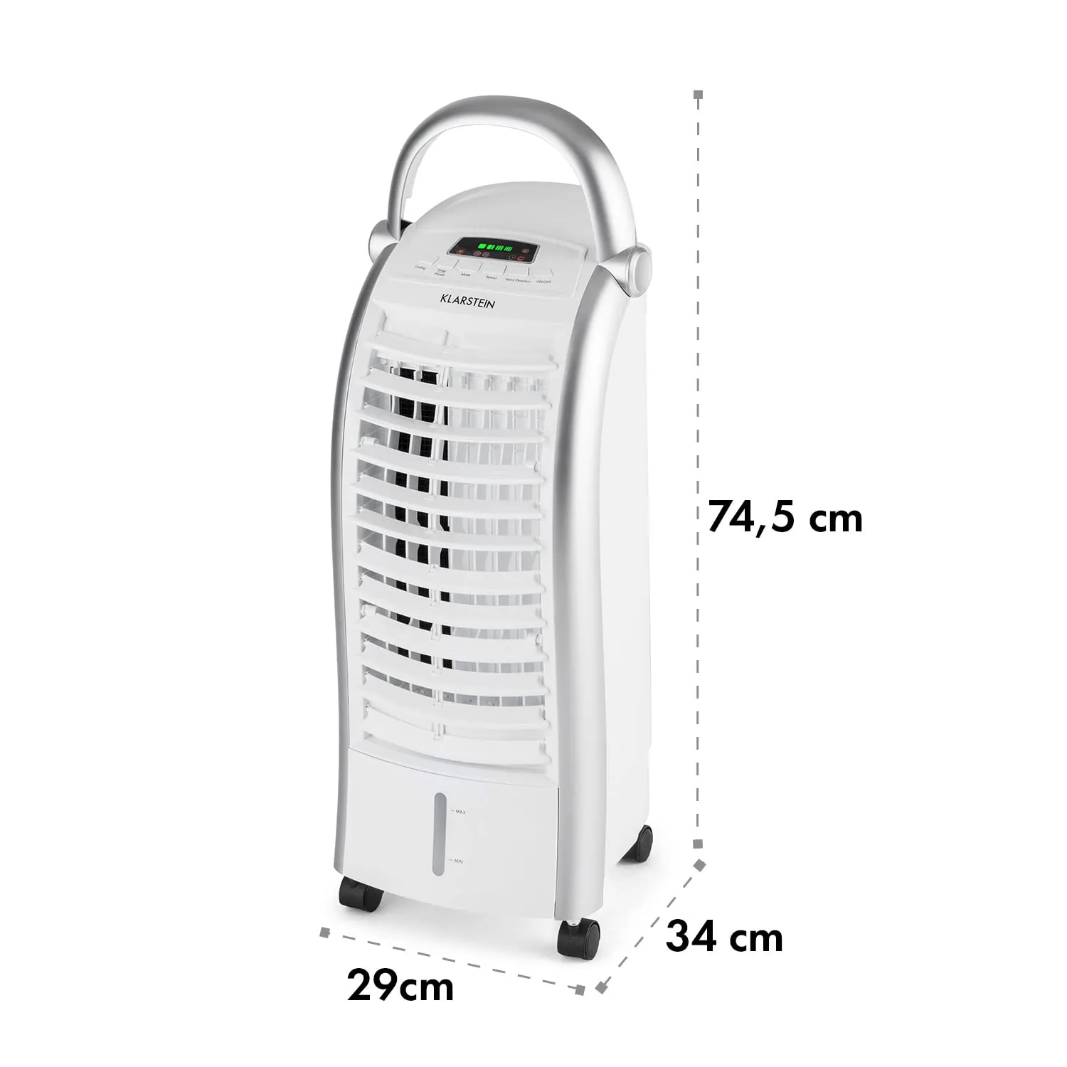 Klarstein rafraîchisseur d'air 4-en-1 6 L noir 65 W