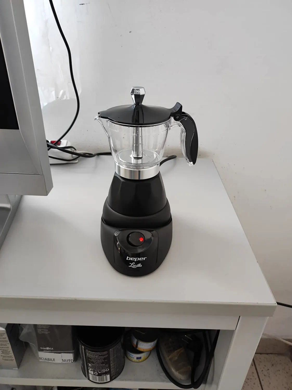 Beper Lucilla BC.040N cafetière moka électrique 3 tasses