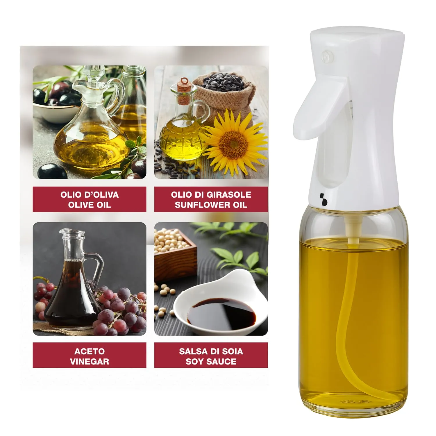 Beper C102SPE002 pulvérisateur huile 300 ml verre