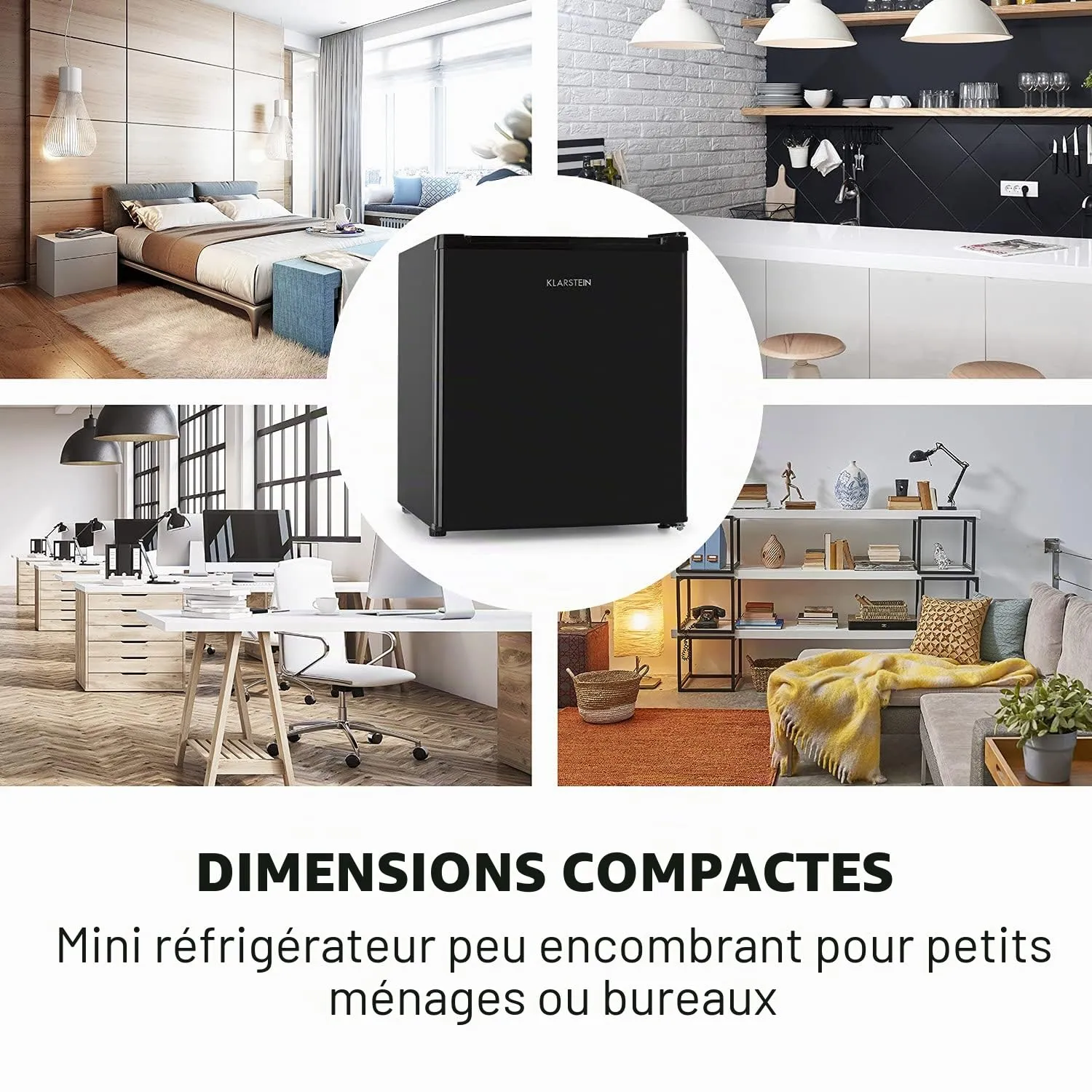 Klarstein Scooby mini réfrigérateur noir