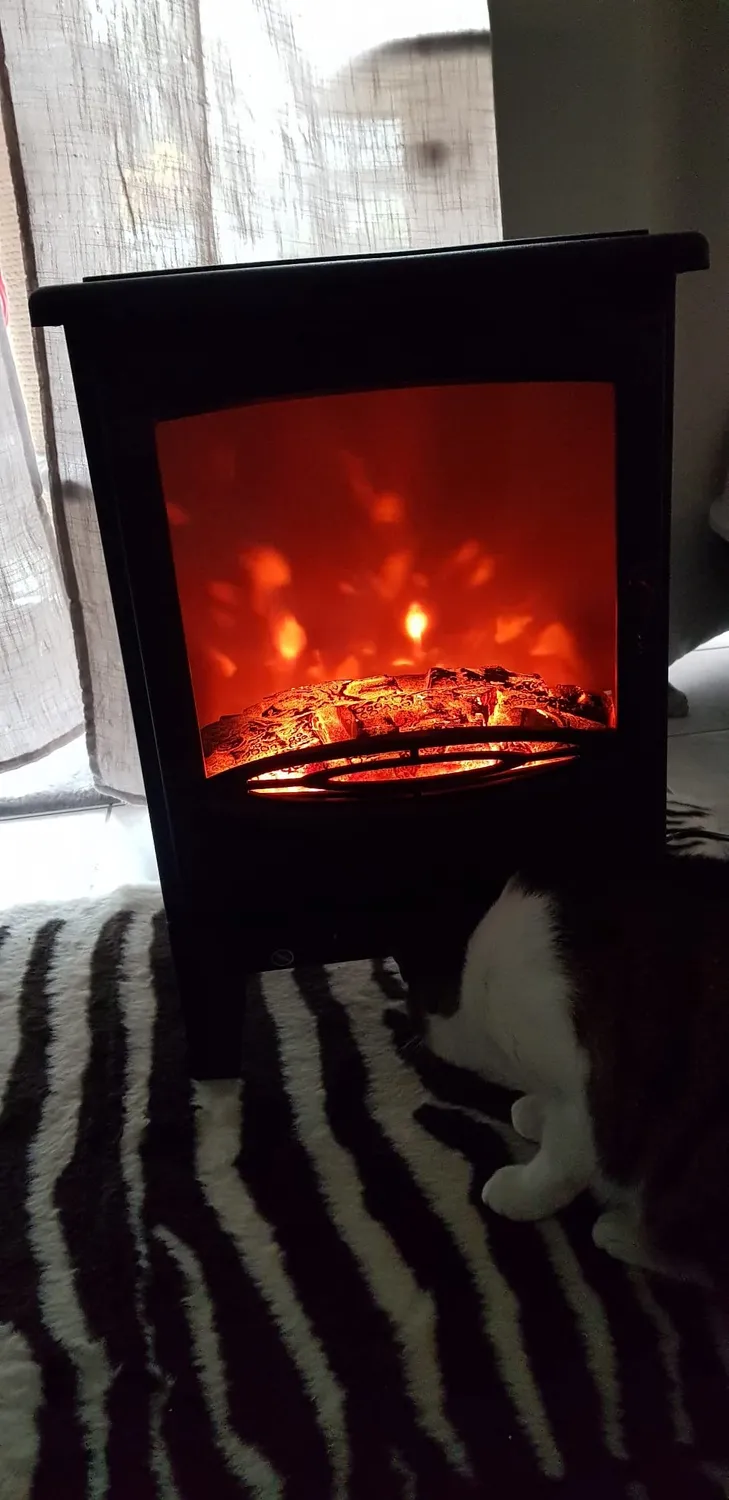 Klarstein Meran cheminée électrique blanche 1850W flamme