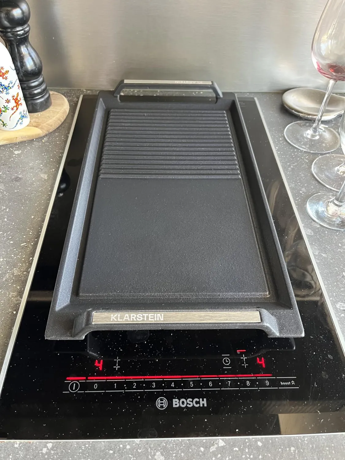 Klarstein Delicatessa plaque grill induction 43,5 x 23 cm antiadhésive