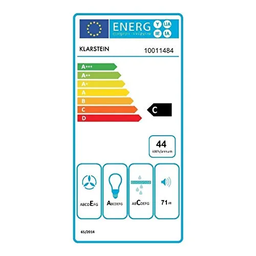 Klarstein UW60BL hotte aspirante 60 cm noire 210 m3/h