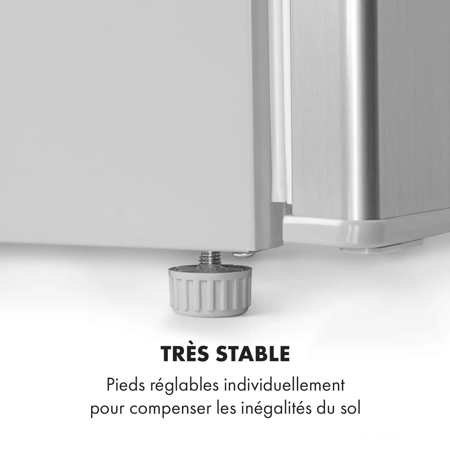 Klarstein Hudson réfrigérateur compact 88 L Argent 7 niveaux