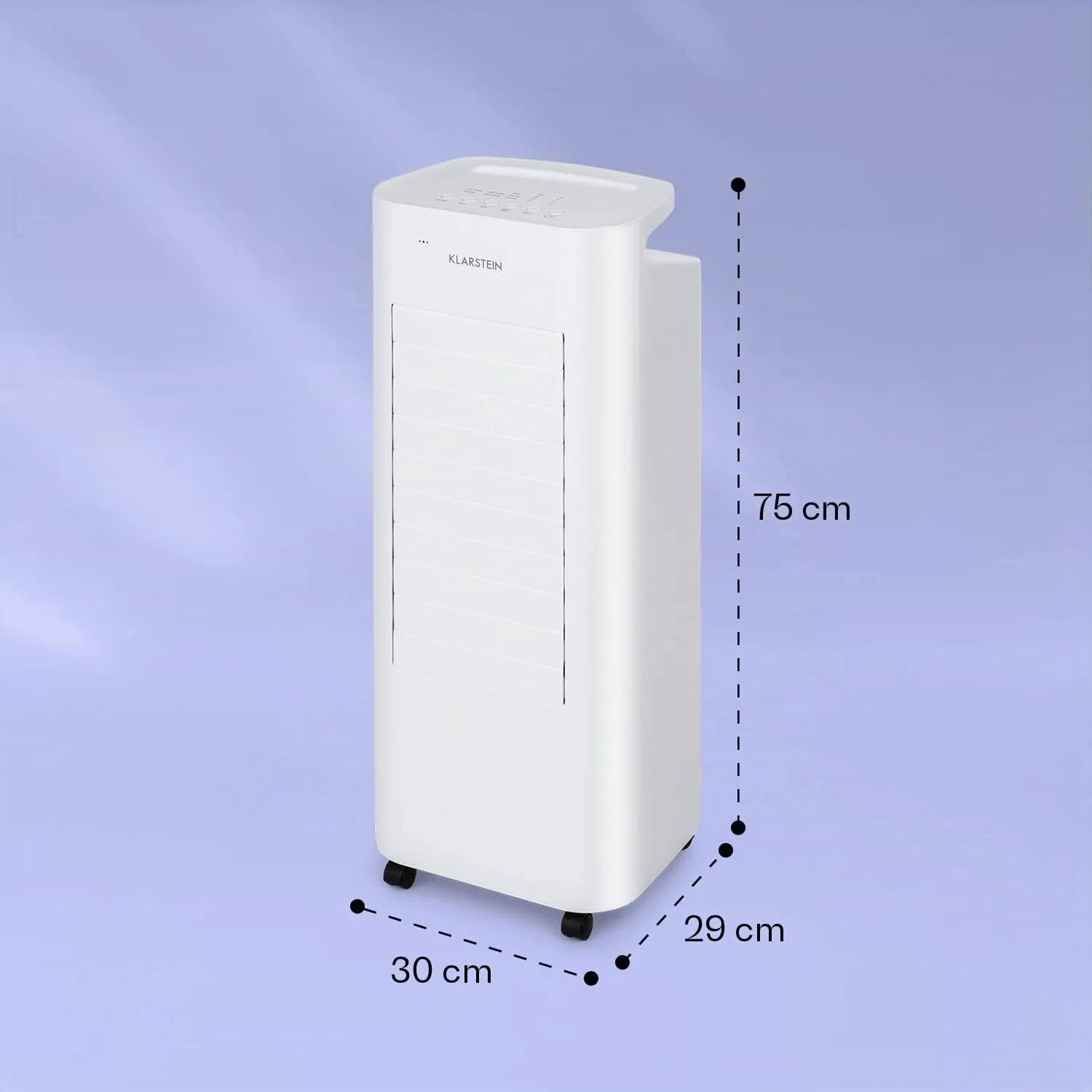 Klarstein 4 en 1 climatiseur mobile sans évacuation 6L