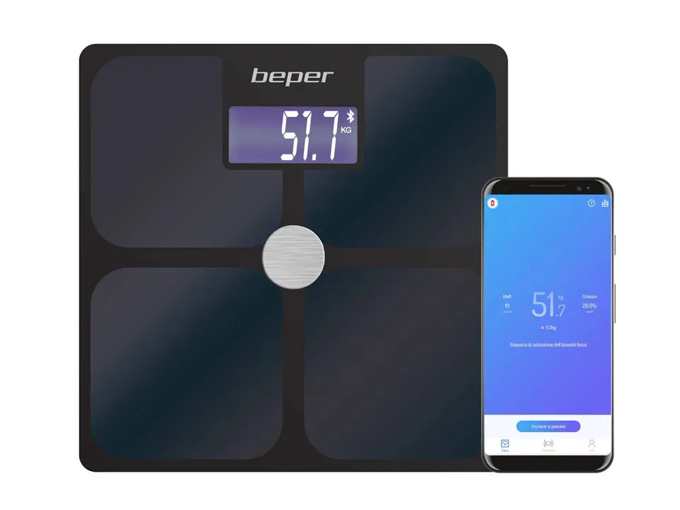 Beper P303BIP050 pèse-personne impédancemètre noir 180kg