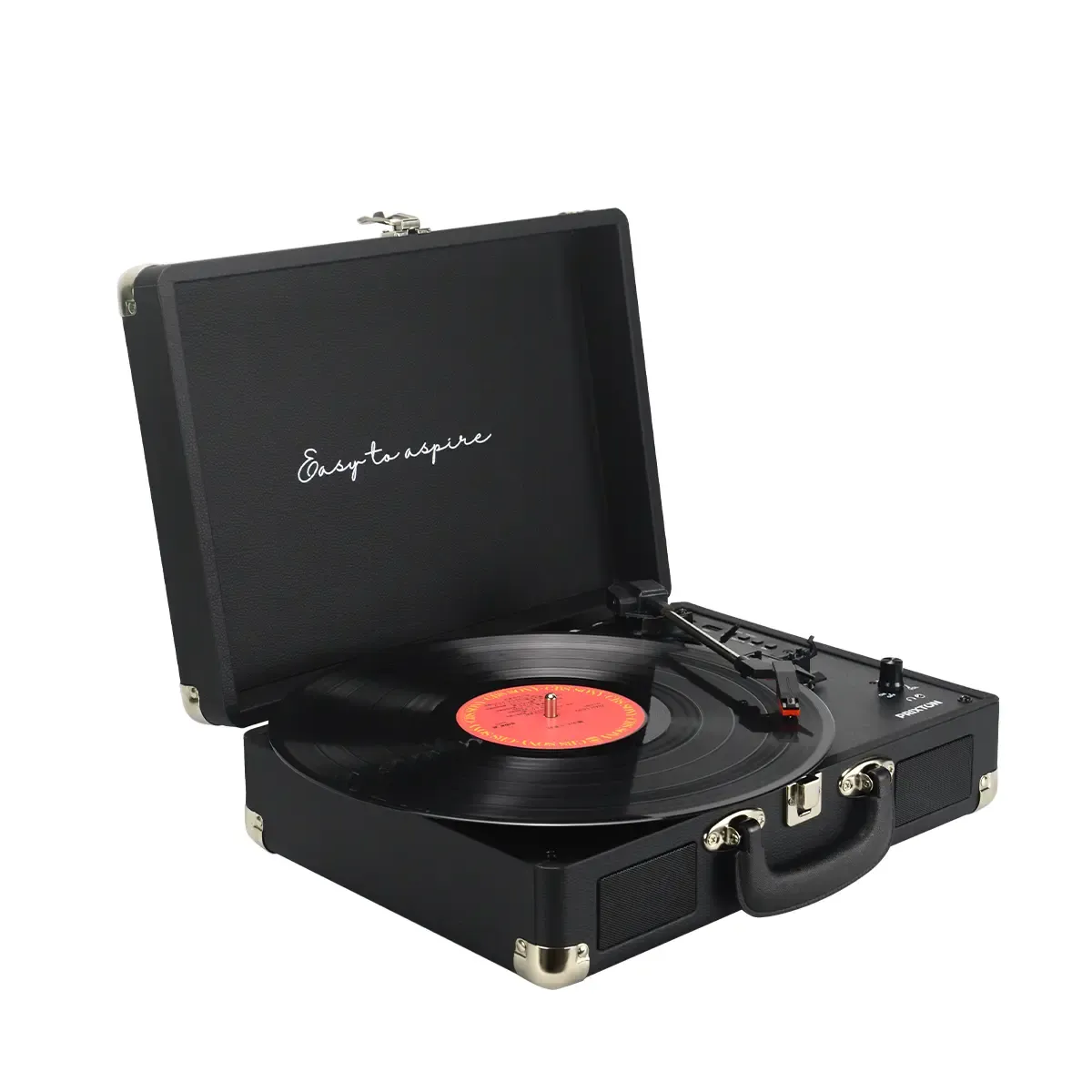 Prixton VC400 tourne-disque noir bluetooth USB 2x5 W