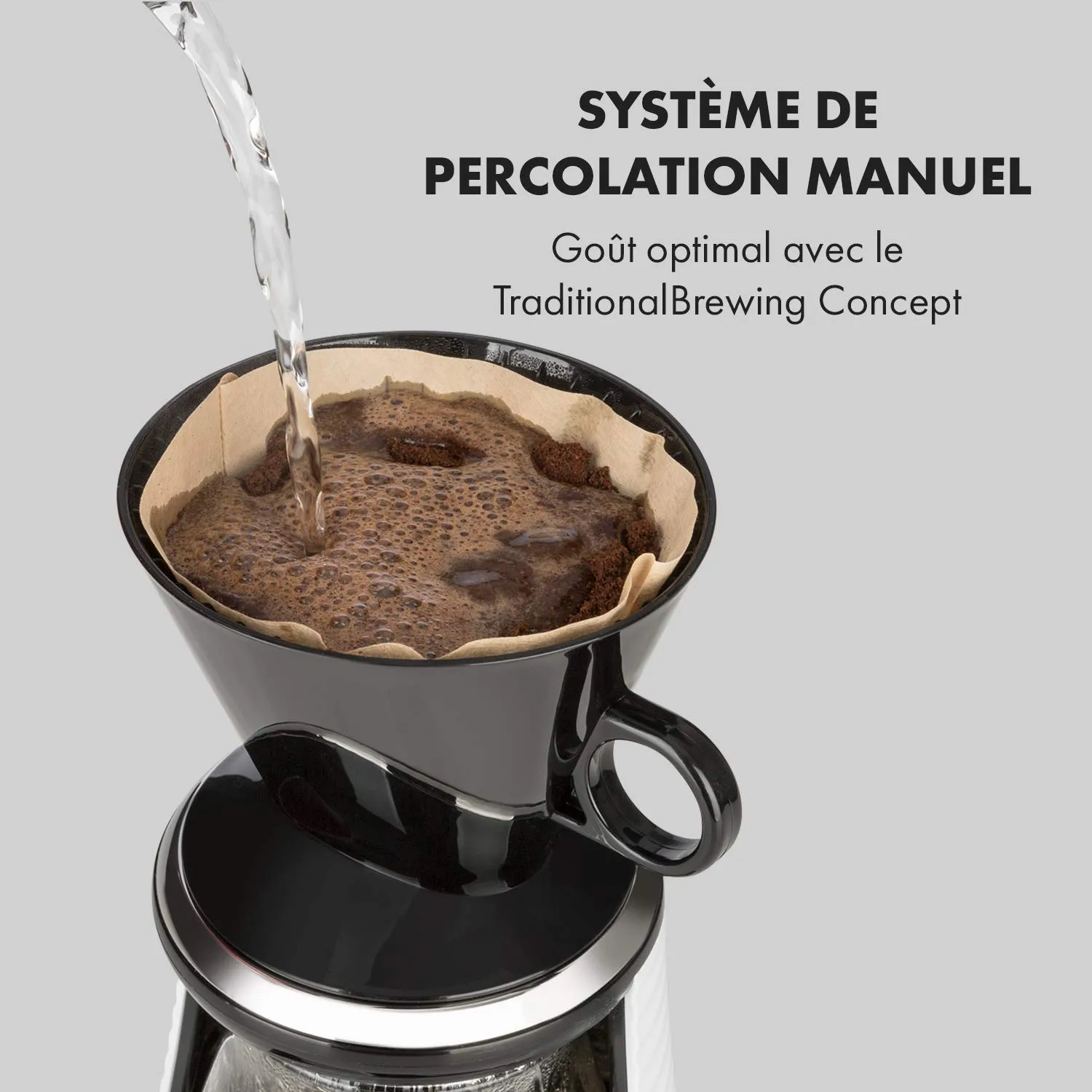 Klarstein Craft Coffee cafetière filtre 600 ml balance