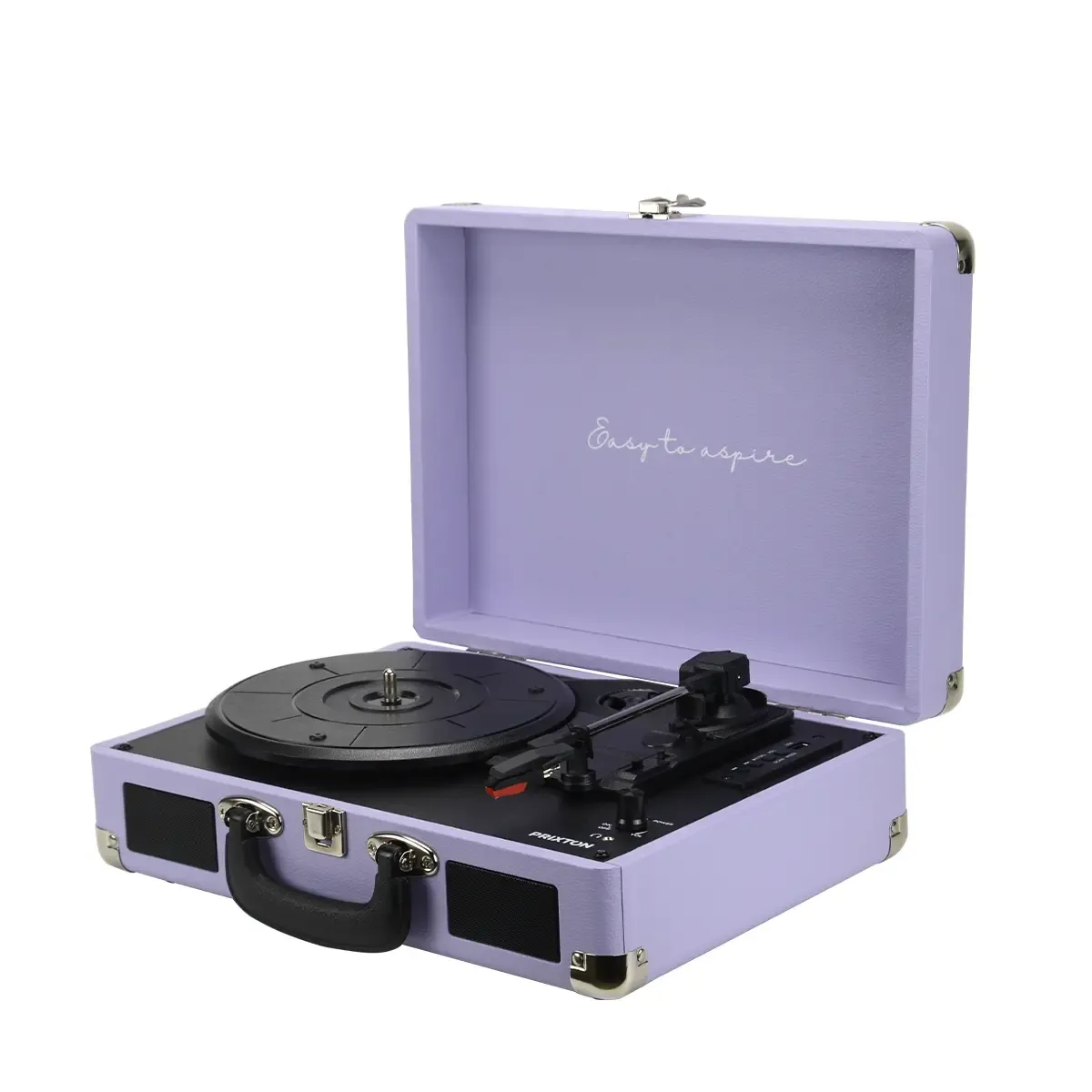 Prixton VC400 platine vinyle lilas avec enceintes