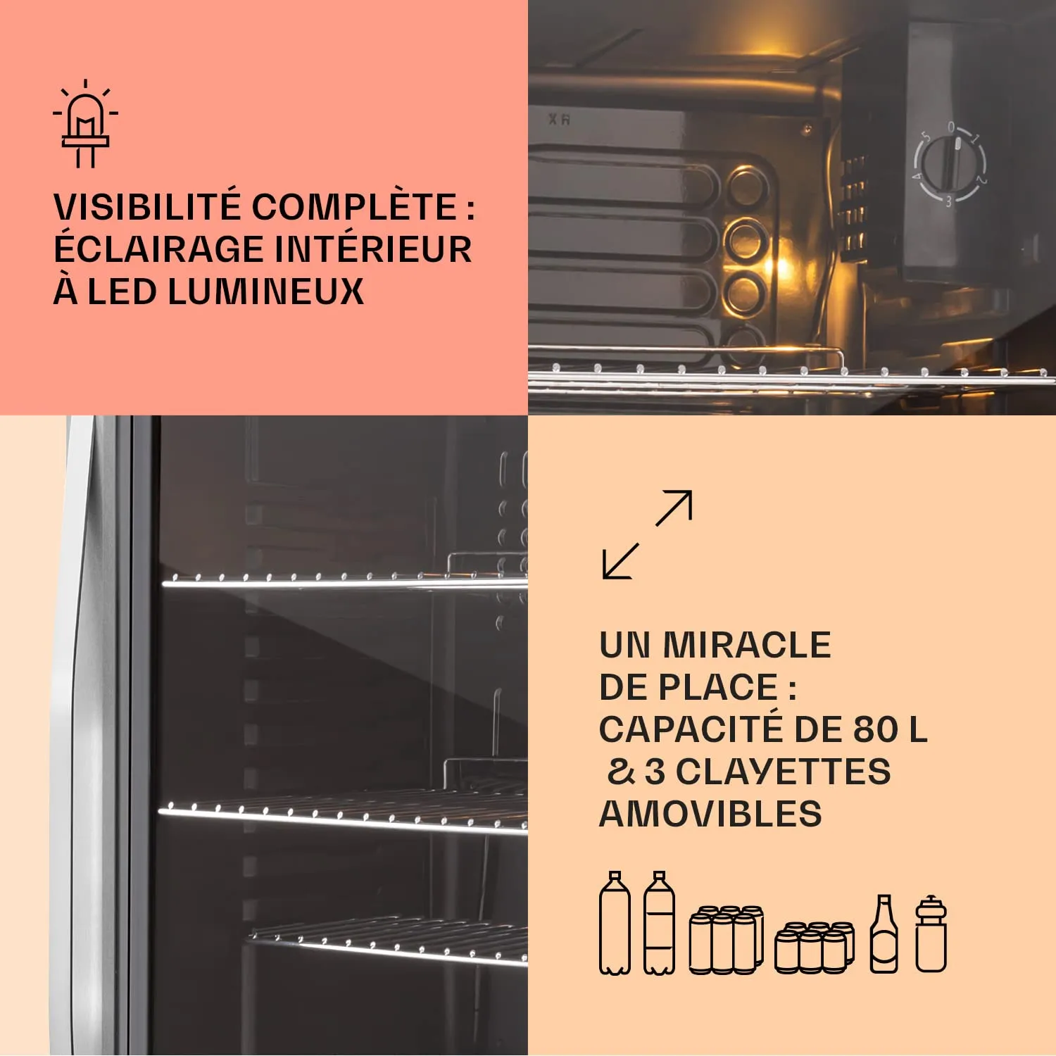 Klarstein Beersafe XXL mini frigo boissons 80 L