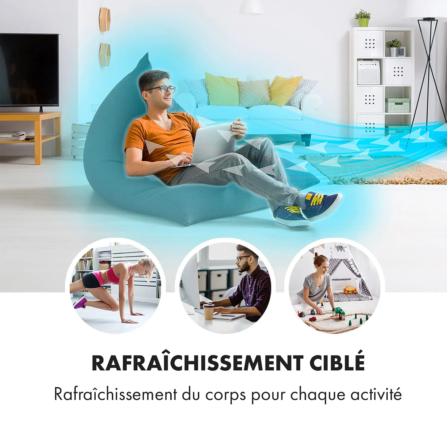 Klarstein Icetower Smart ventilateur colonne blanc WiFi