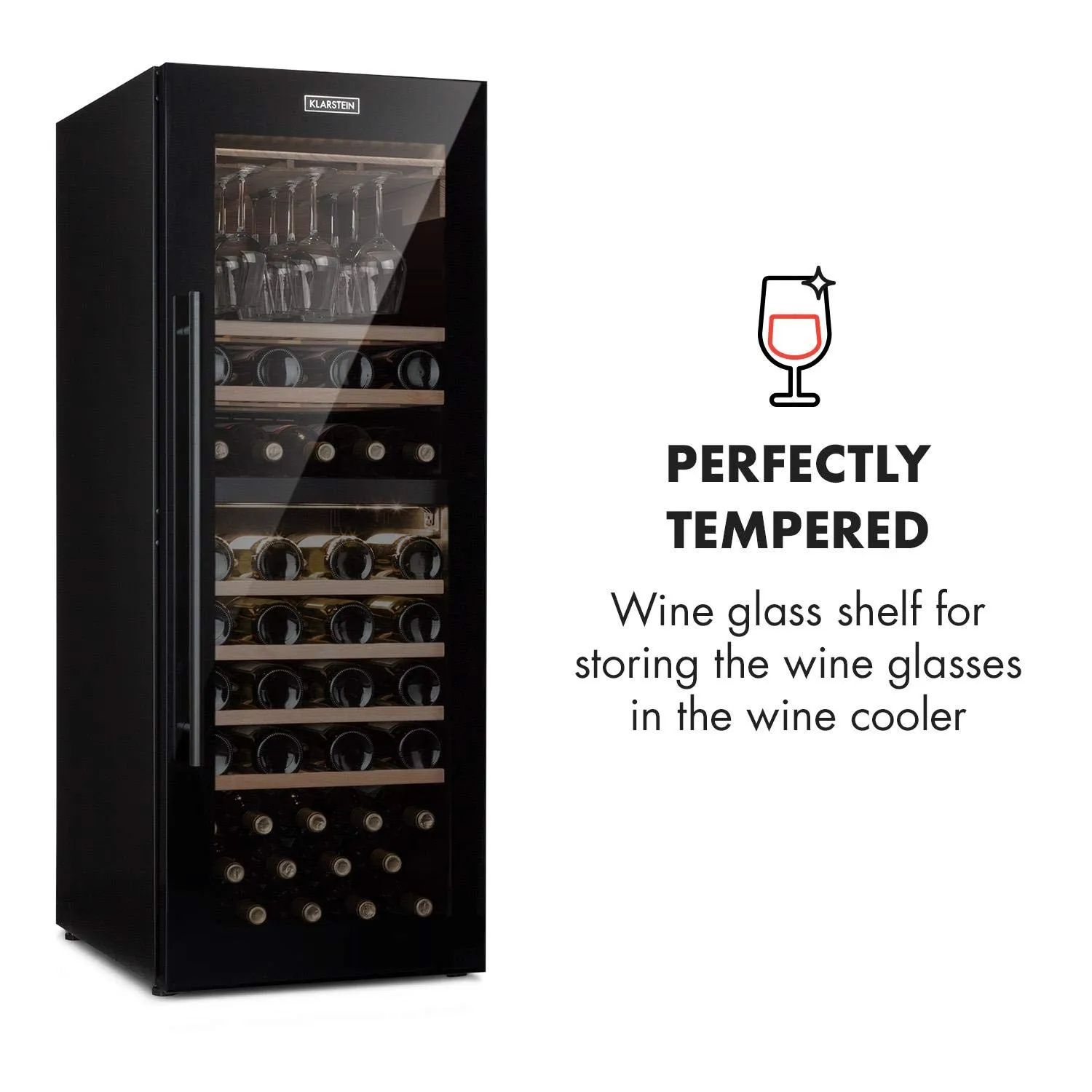 Klarstein Barossa étagère verres bois pour 77D