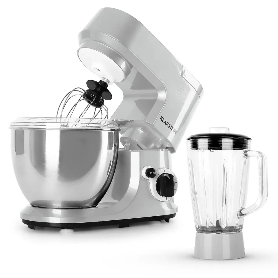 Klarstein Carina Argentea robot pâtissier 4 L 800 W argent 6 vit.