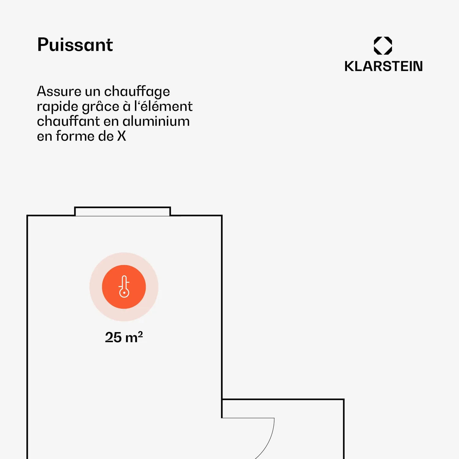 Klarstein 2500W Smart radiateur électrique connecté