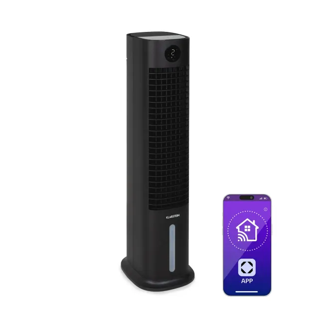 Klarstein Skytower Grand Smart rafraîchisseur d'air 8L noir WiFi