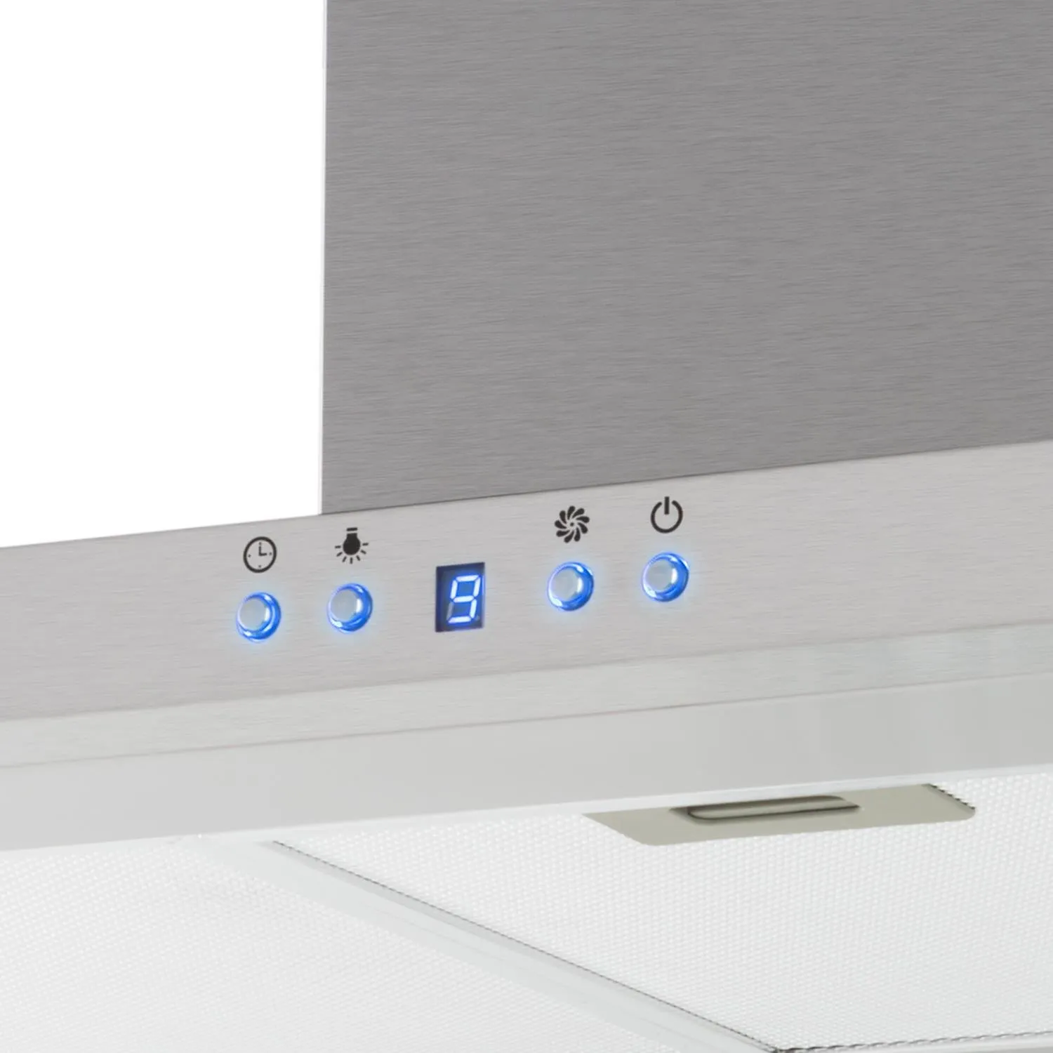 Klarstein Limelight hotte murale 90cm argent 620m³/h