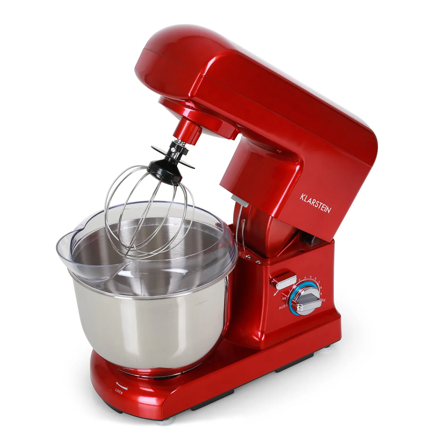 Klarstein Gracia Rossa robot pâtissier rouge 5L 1000W