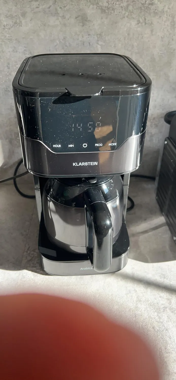 Klarstein cafetière filtre 1,2 L argent 800 W programmable