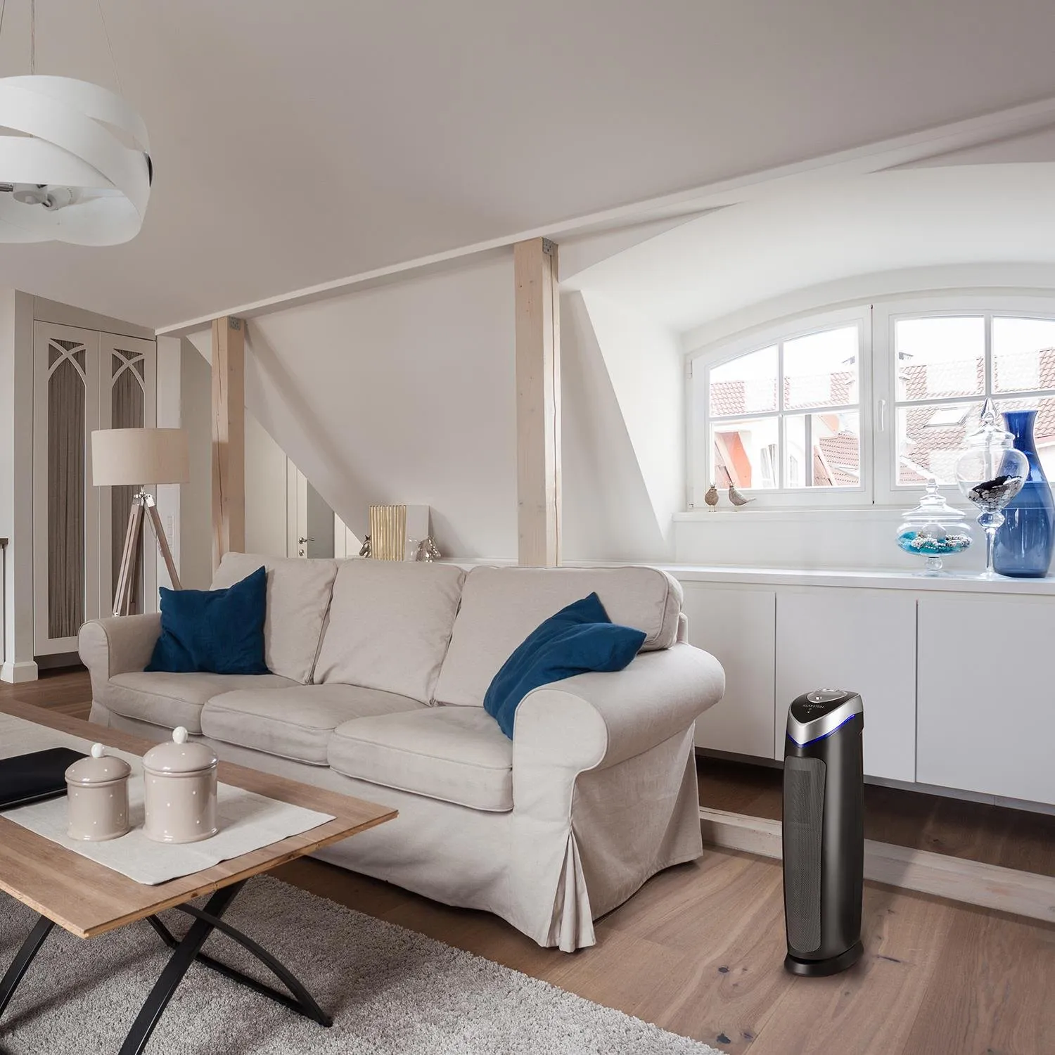 Klarstein Davos purificateur d'air 5-en-1 Noir minuteur HEPA