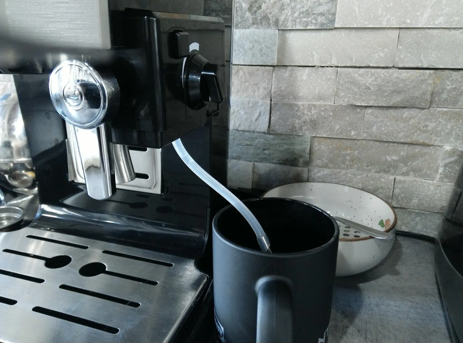 Klarstein BellaVita cafetière expresso 20 bars gris acier