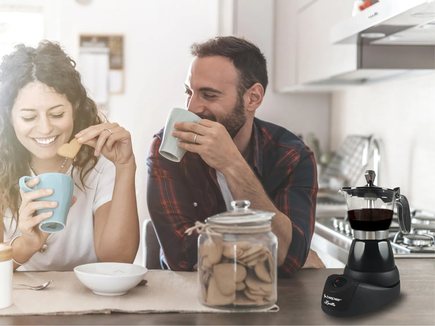 Beper Lucilla BC.040N cafetière moka électrique 3 tasses