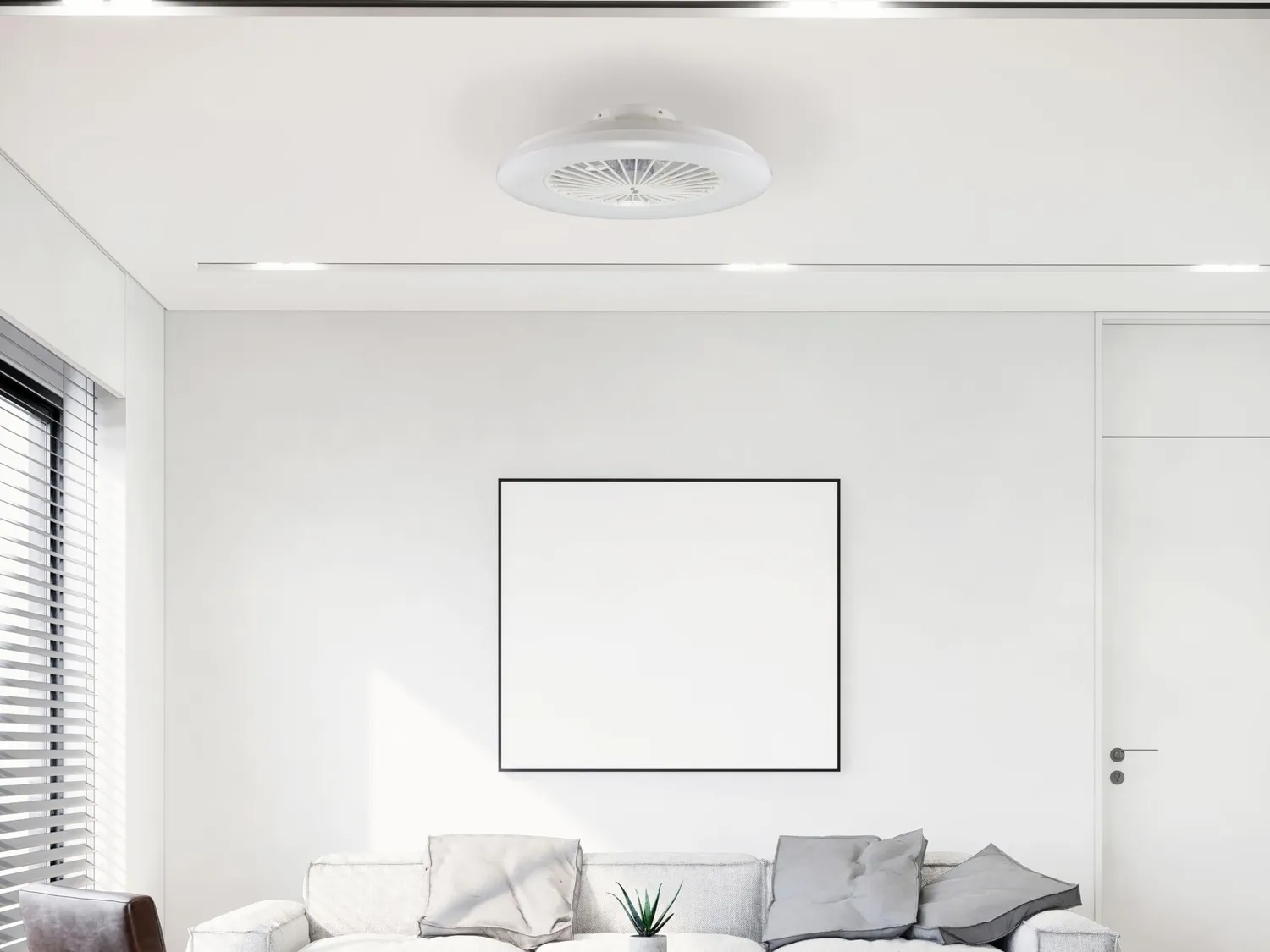 Beper P206VEN640 ventilateur plafond blanc LED 50 cm