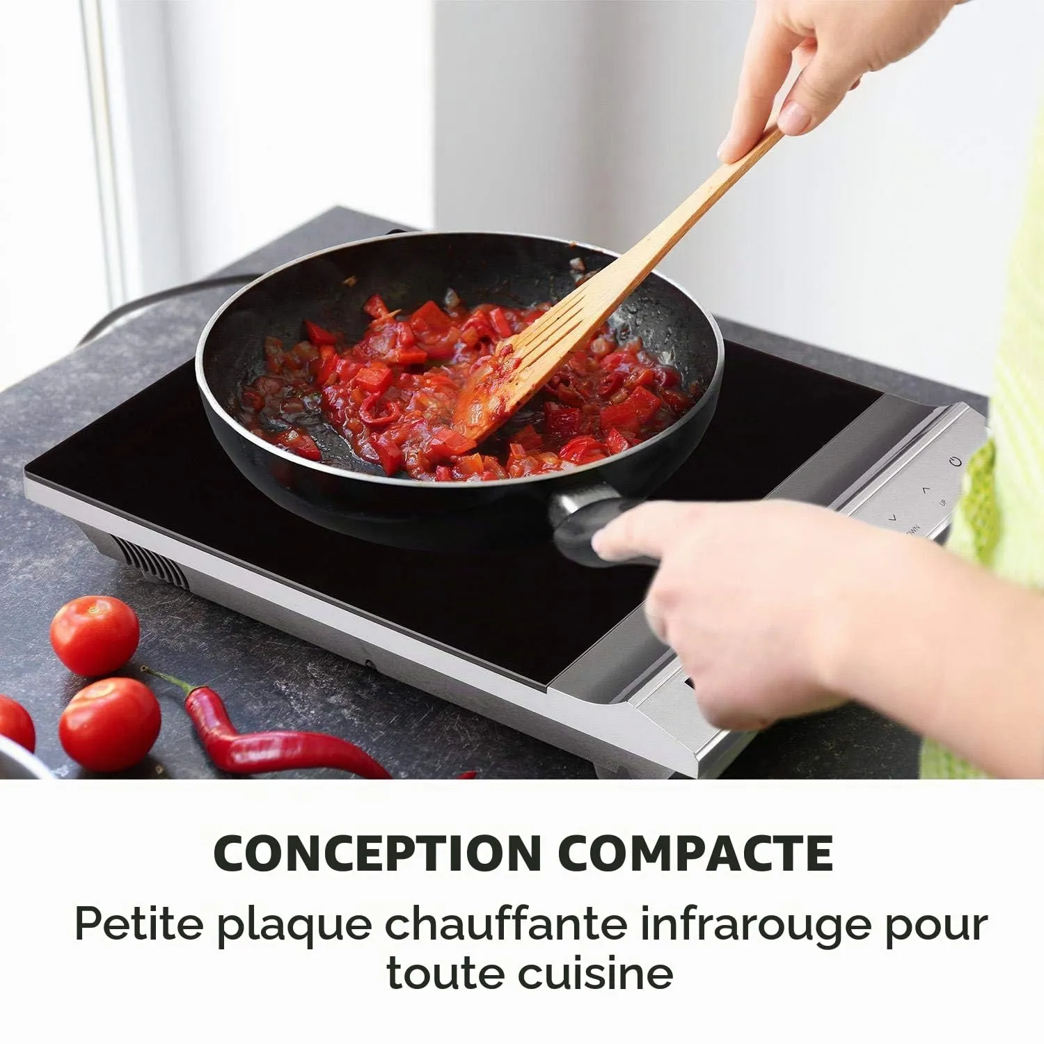 Klarstein MisterCook plaque cuisson infrarouge 2000W argent