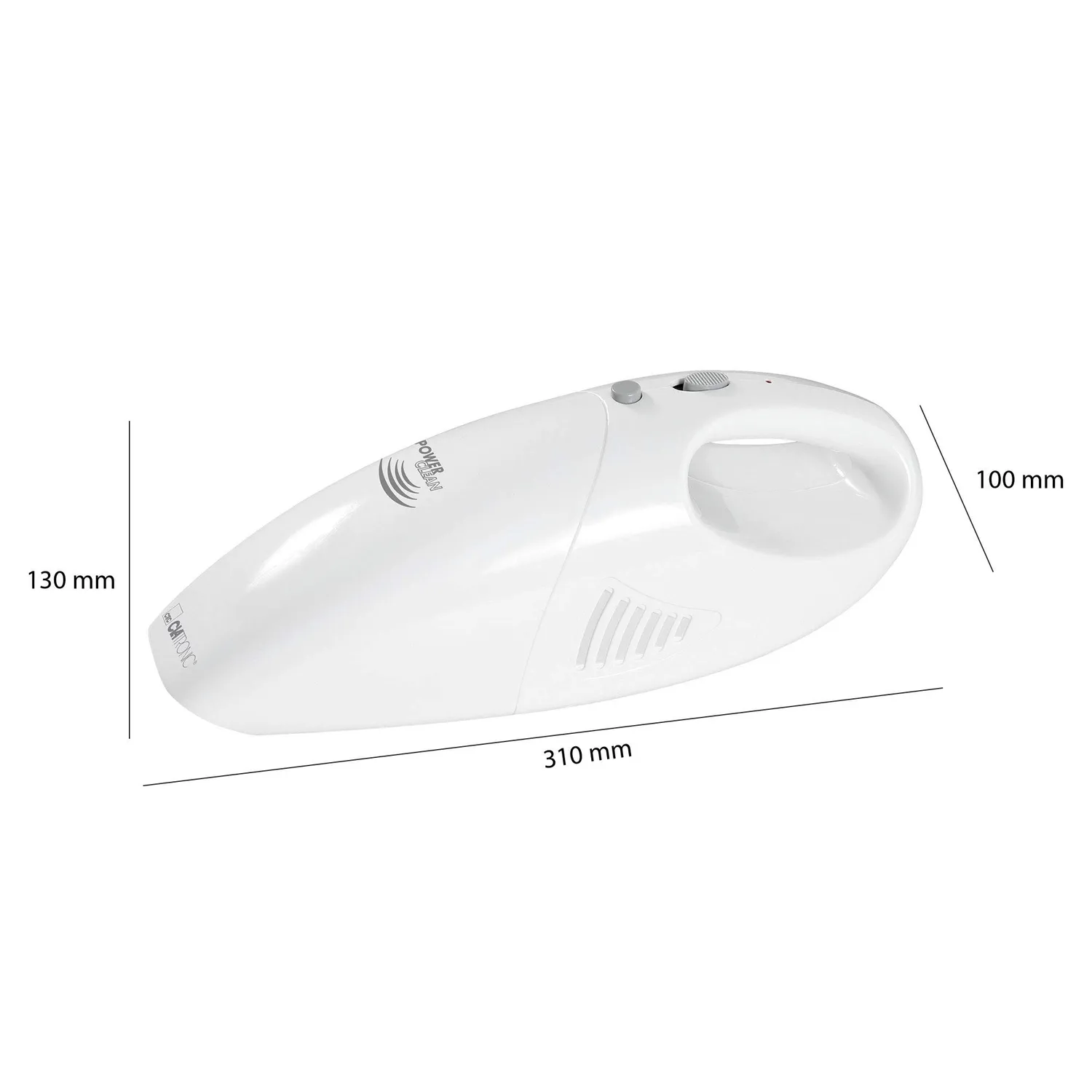 Clatronic AKS 827 aspirateur à main blanc rechargeable 15W