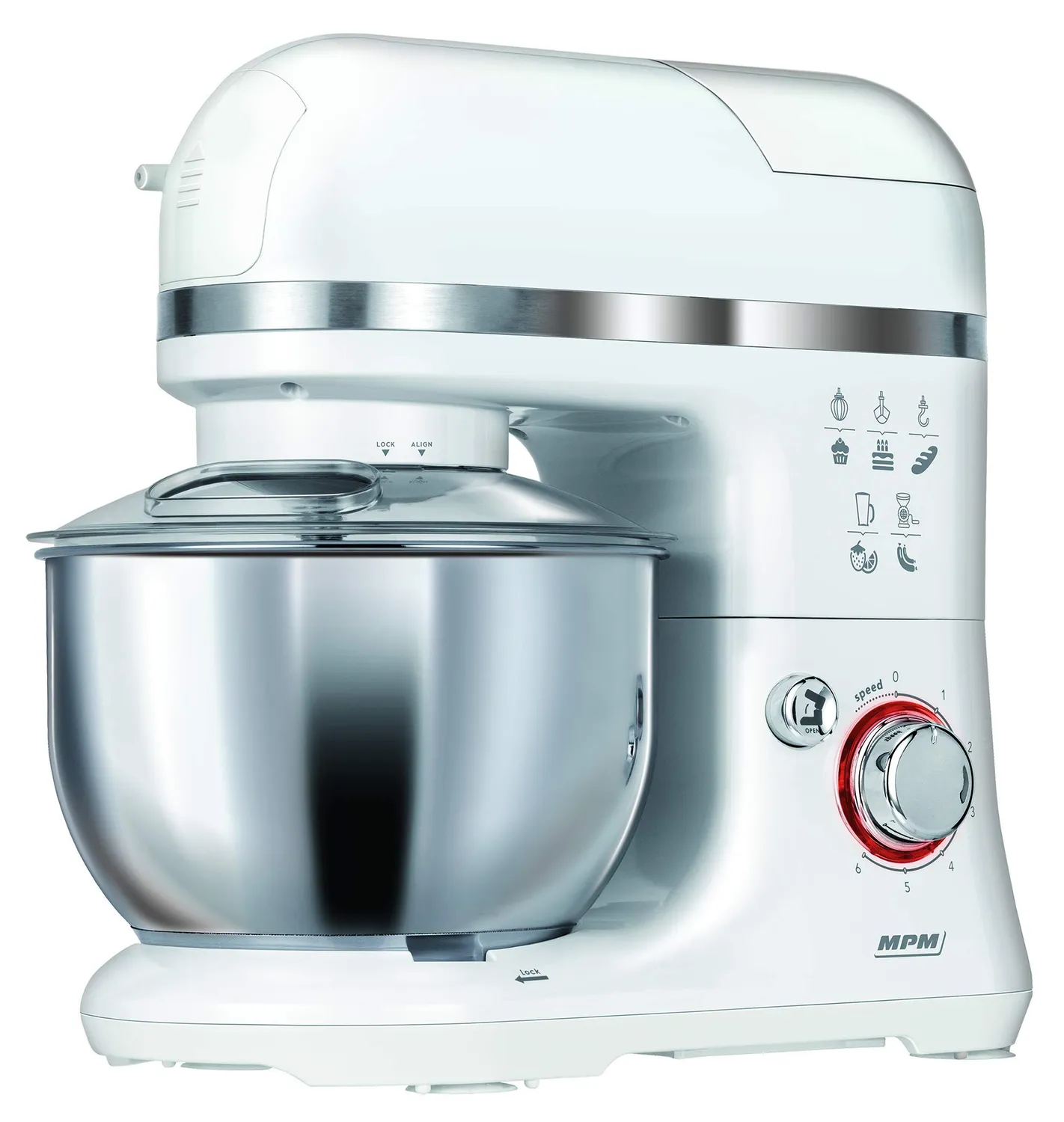 MPM MRK-15 robot de cuisine multifonction 1200W 4L