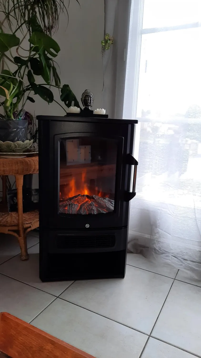Klarstein Cheminée Électrique 2000W effet flamme LED