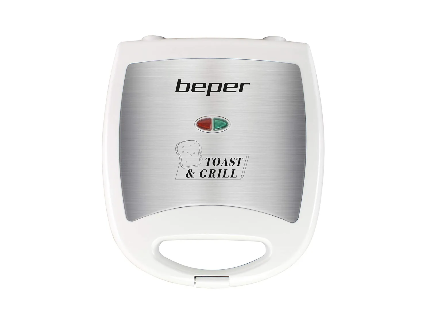 Beper 90.620 Toasteur Grill Sandwichs 1300W Blanc 4 Tranches