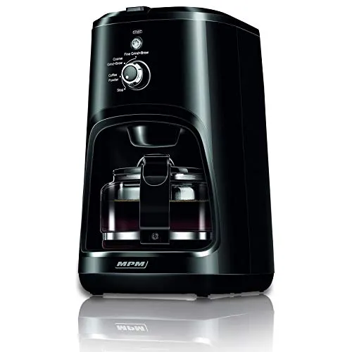 MPM MKW-04 cafetière filtre avec broyeur 0,6 L noir