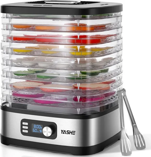 YASHE Déshydrateur 8 Plateaux déshydrateur alimentaire 35-70°C