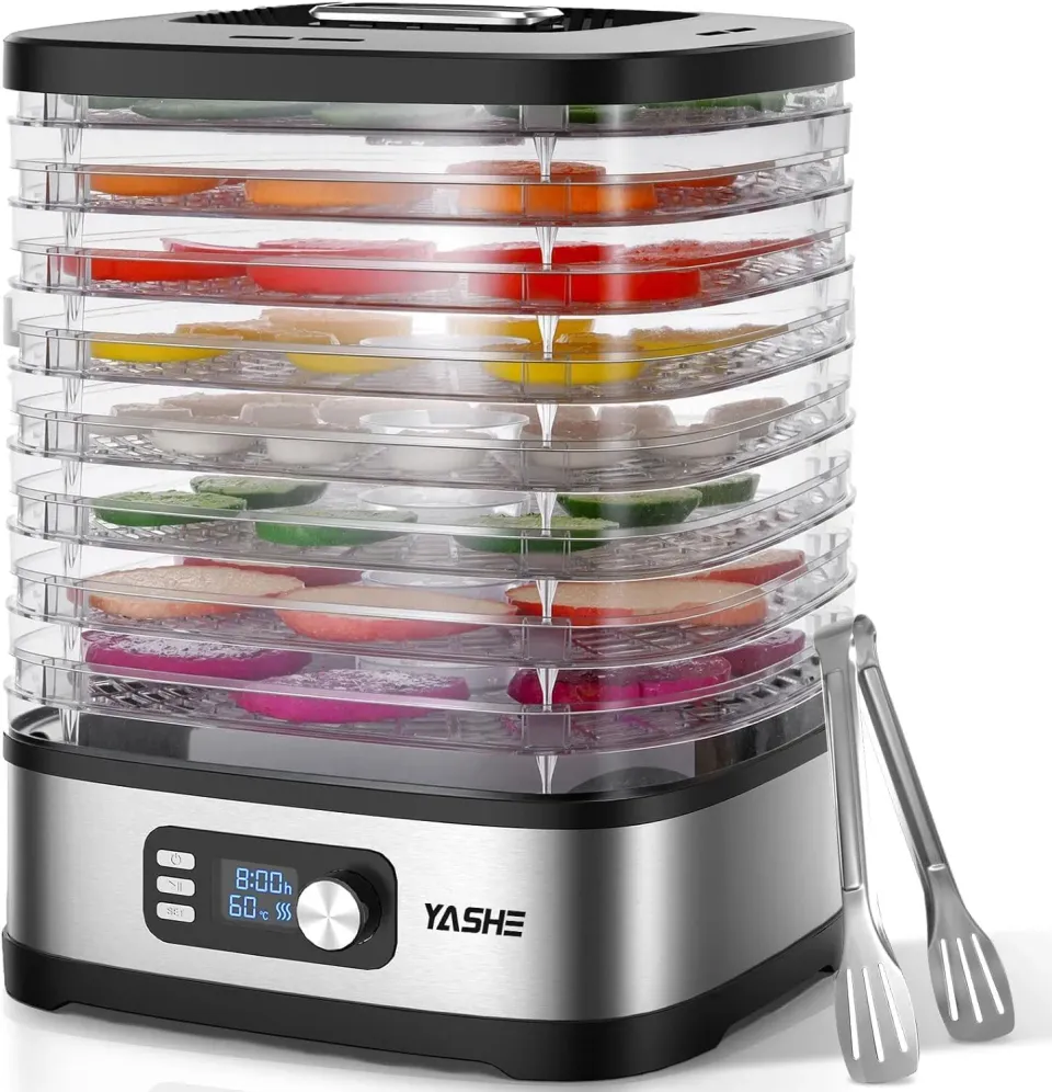 YASHE Déshydrateur 8 Plateaux déshydrateur alimentaire 35-70°C