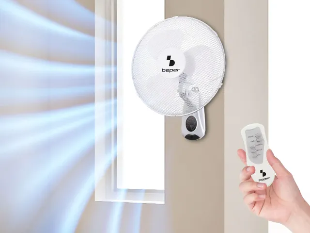Beper P206VEN600 ventilateur mural blanc télécommande